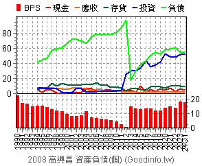 (2008)高興昌 資產負債(個別)