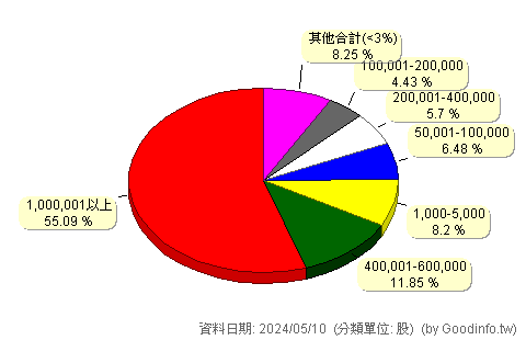 (6894)衛司特 股東持股分級圖