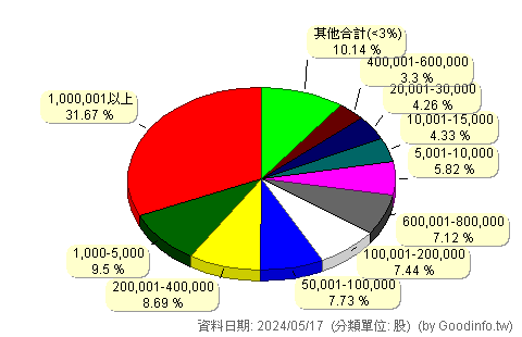 (4155)訊映 股東持股分級圖