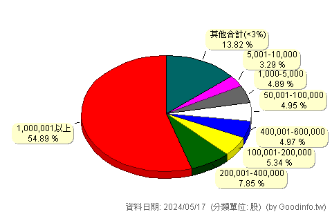 (4207)環泰 股東持股分級圖