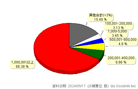(4538)大詠城 股東持股分級圖