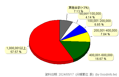 (6028)公勝保經 股東持股分級圖