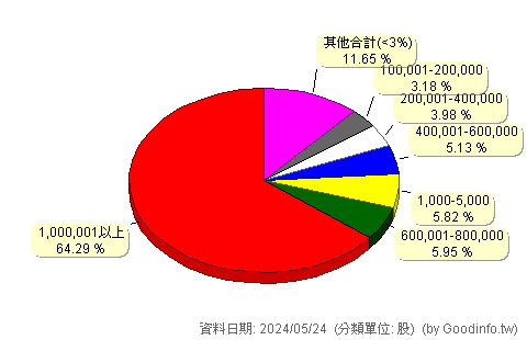 (6584)南俊國際 股東持股分級圖